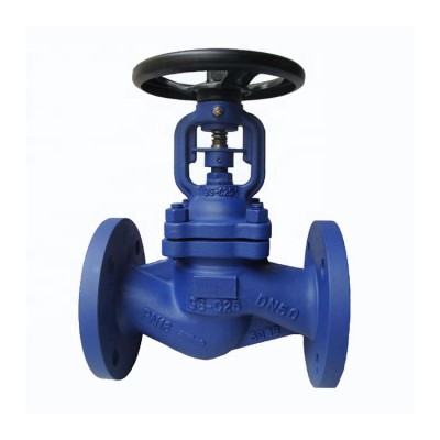 Din3202-f1 Mss-sp-85 Ductile Iron Cast Steel Bellows Seal Flanged Globe Valves