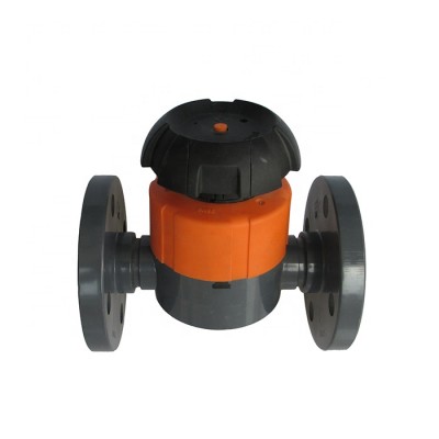 DIN ASTM JIS Standard Plastic UPVC Double Flanged Union Diaphragm Valve