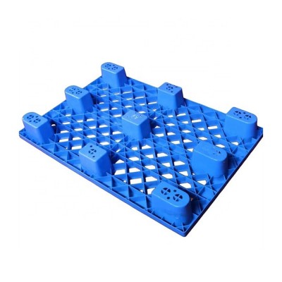 1000*1000*140mm HDPE Single Sides Plastic Pallet Nine Feet Pallet for Warehouse