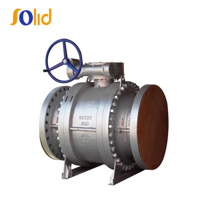 API Worm Gear Floating/Fixed Full Bore Ball Valve