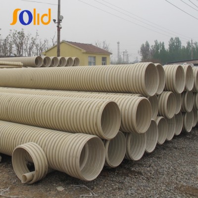 Large Diameter PVC Double Wall Corrugated Sewage Pipe